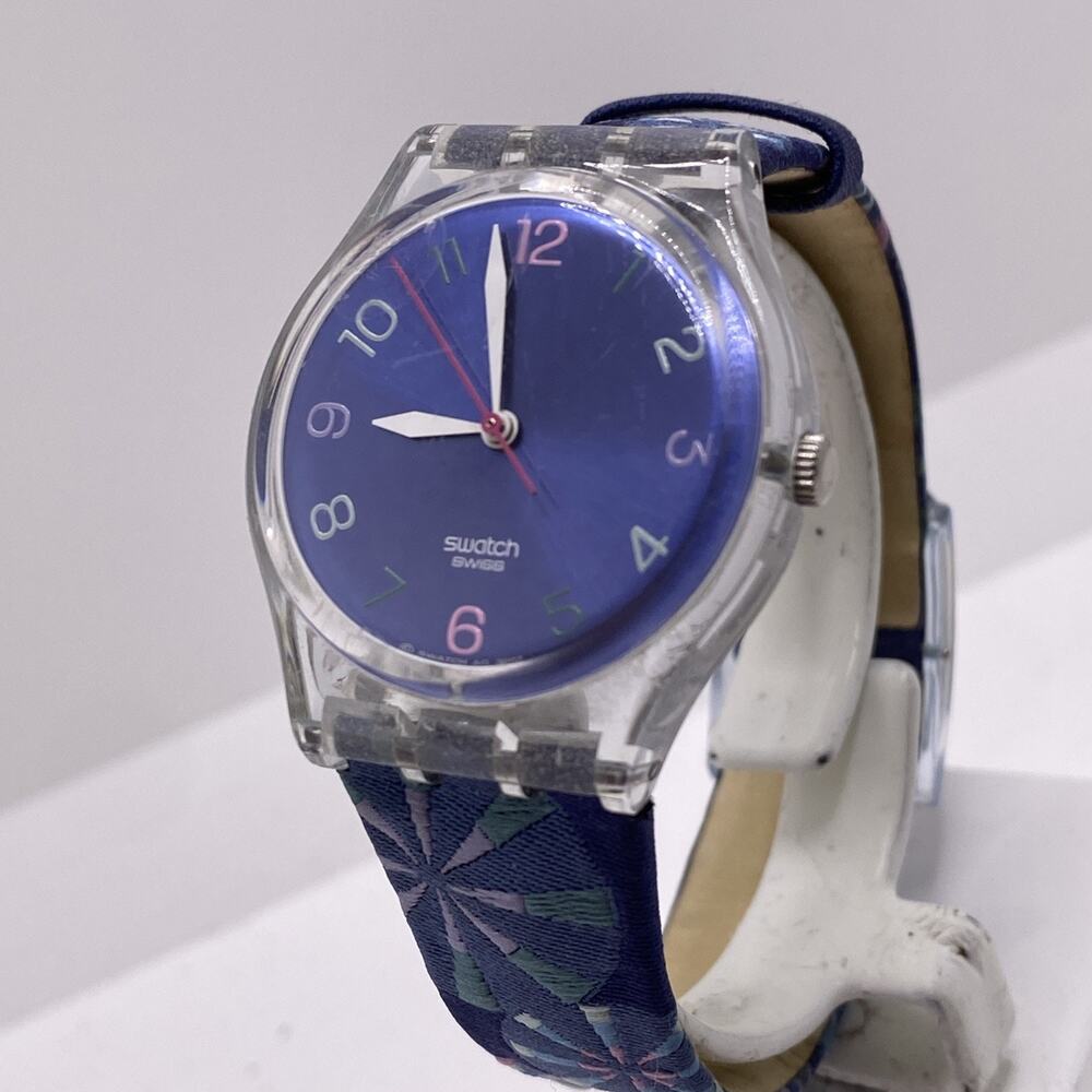 Swatch Fly By Night 2002 Vintage Rare Swatch Watch Works New Battery